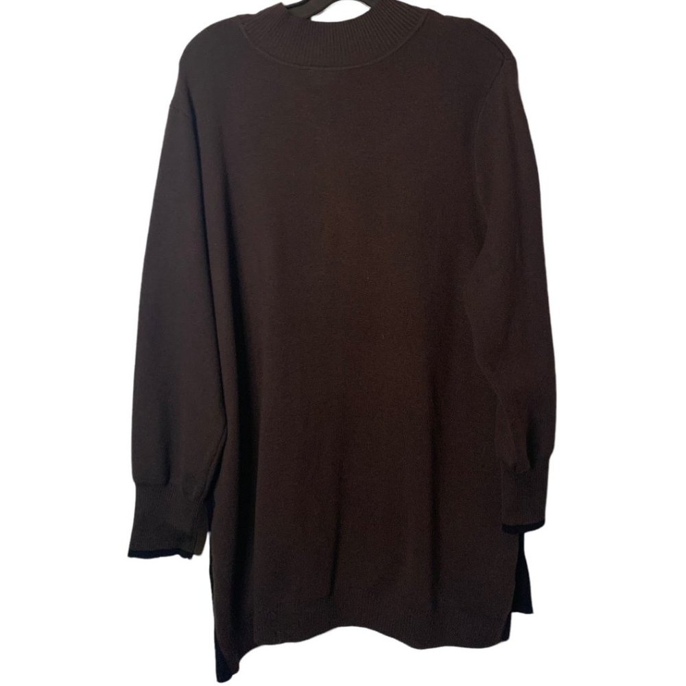 Chico's Side Button Tunic Sweater With Contrastin… - image 3